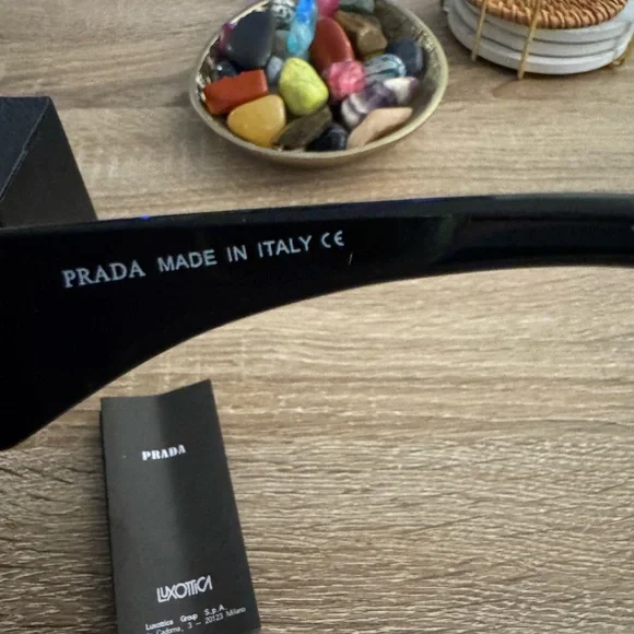 Prada Black Oversized Rectangular Sunglasses - Picture 16 of 16